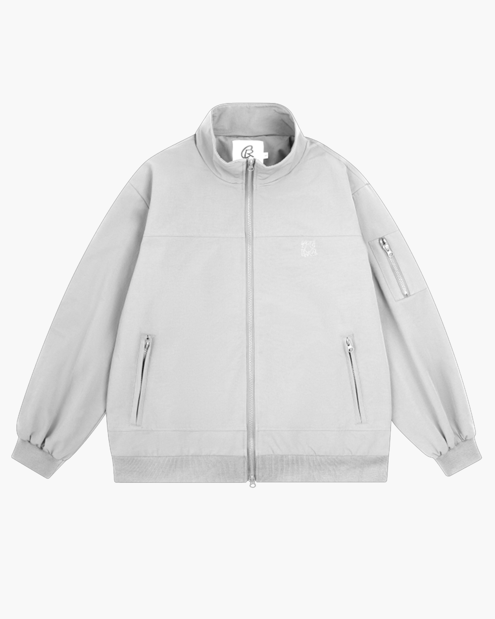 Embroidery Relaxed Zip Jacket