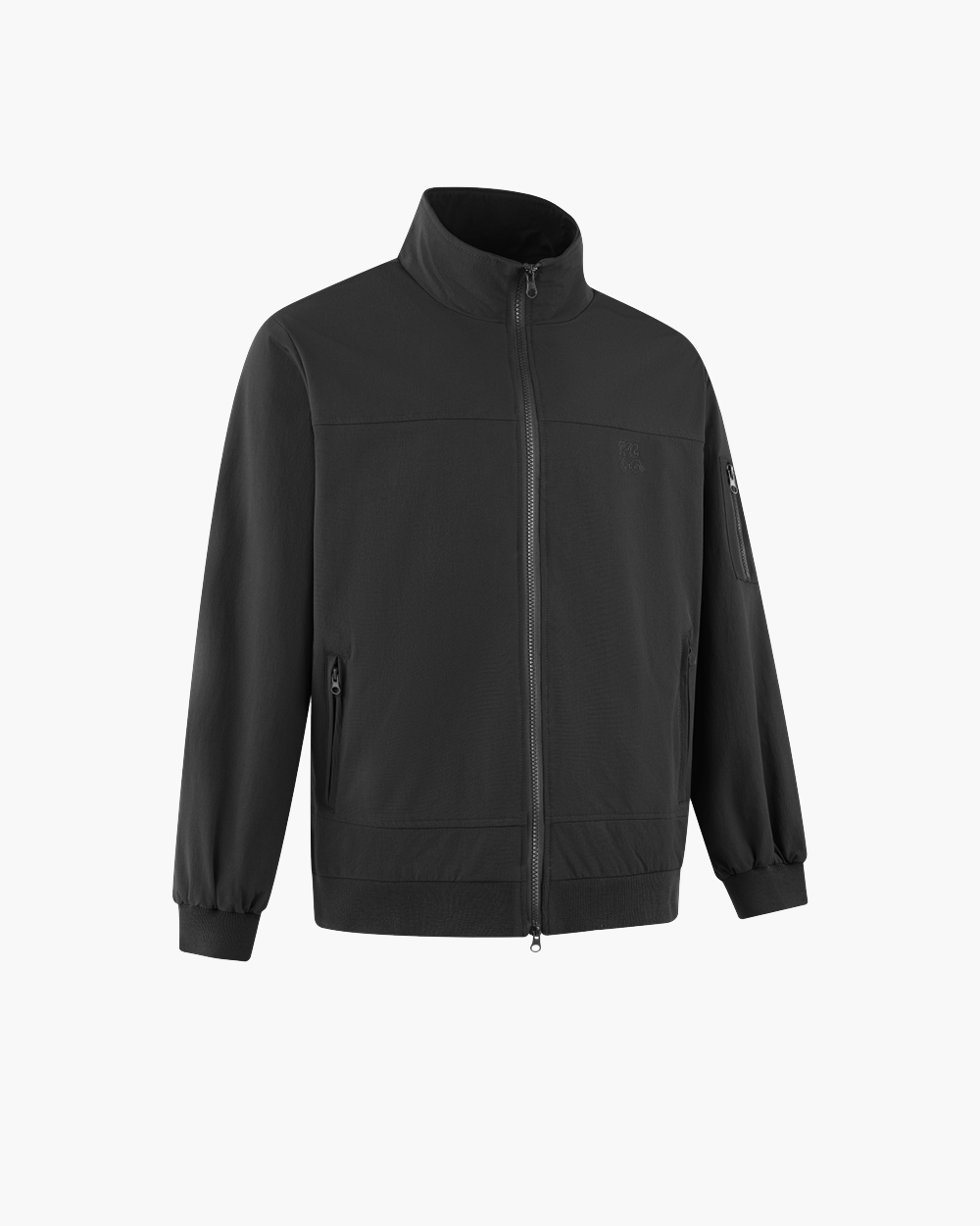 Embroidery Relaxed Zip Jacket