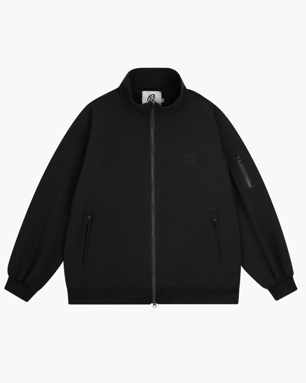 Embroidery Relaxed Zip Jacket