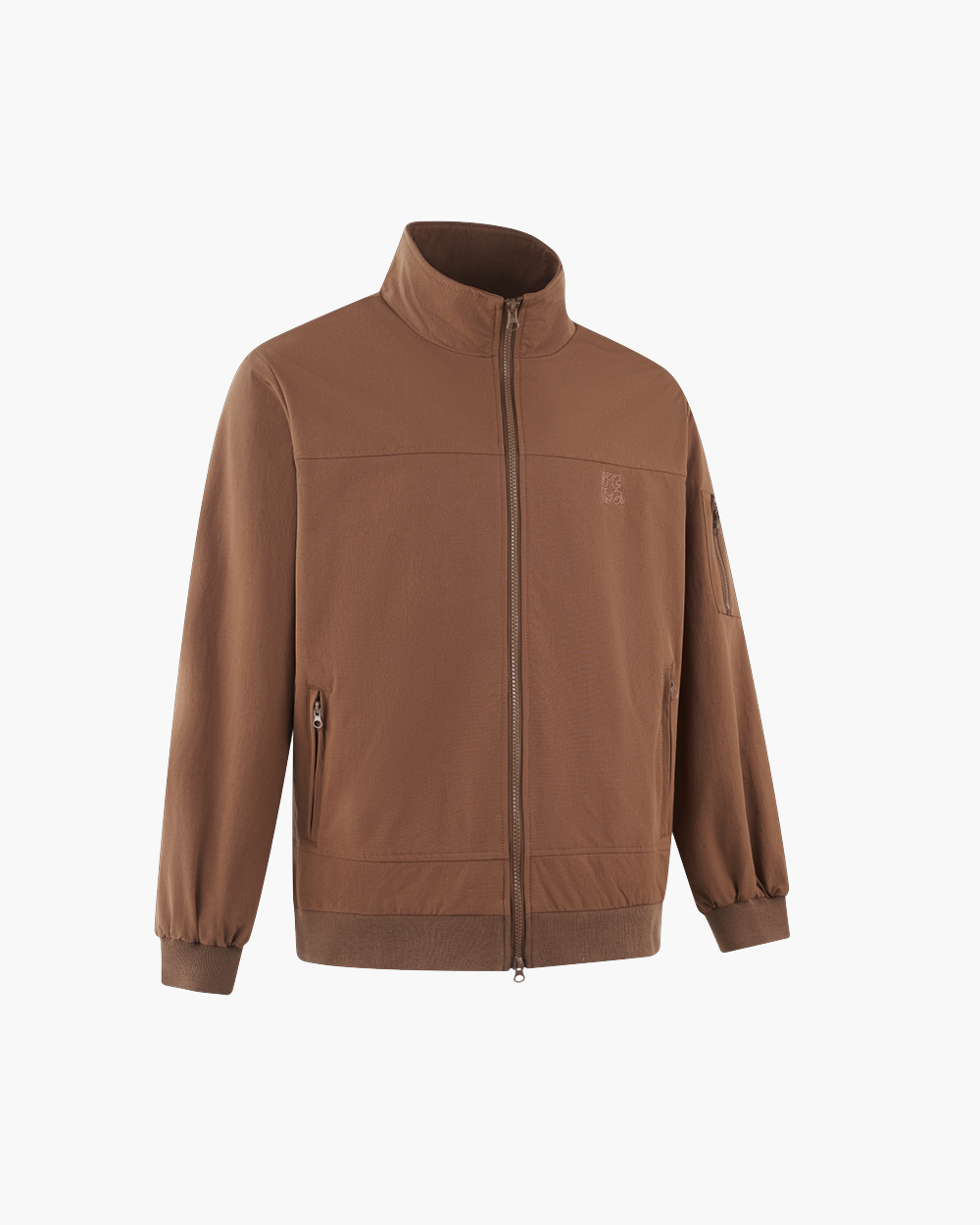 Embroidery Relaxed Zip Jacket