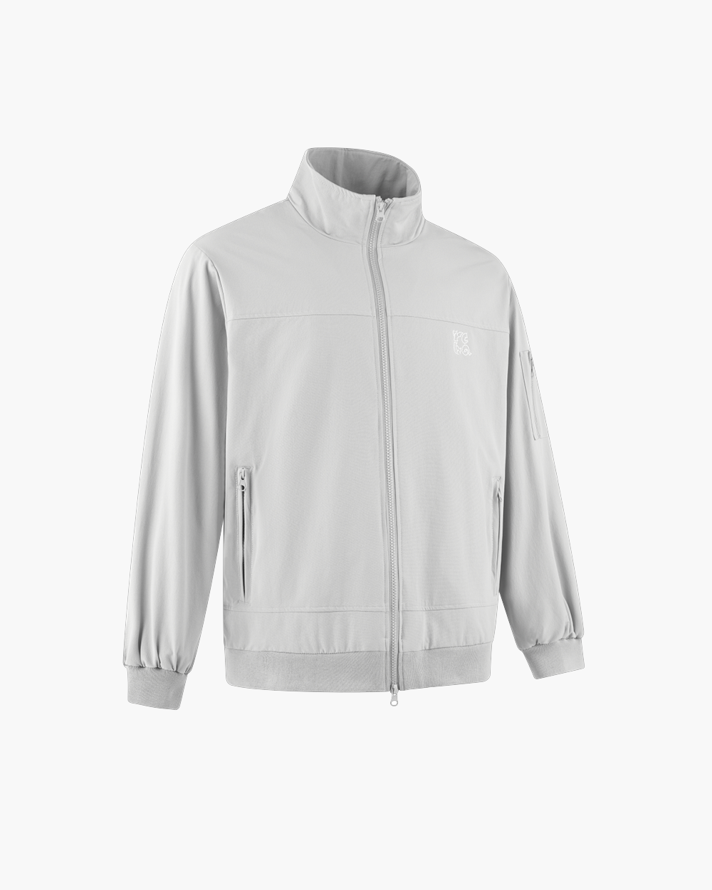 Embroidery Relaxed Zip Jacket
