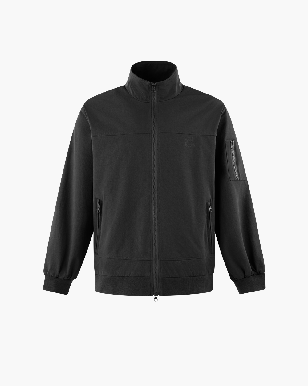 Embroidery Relaxed Zip Jacket