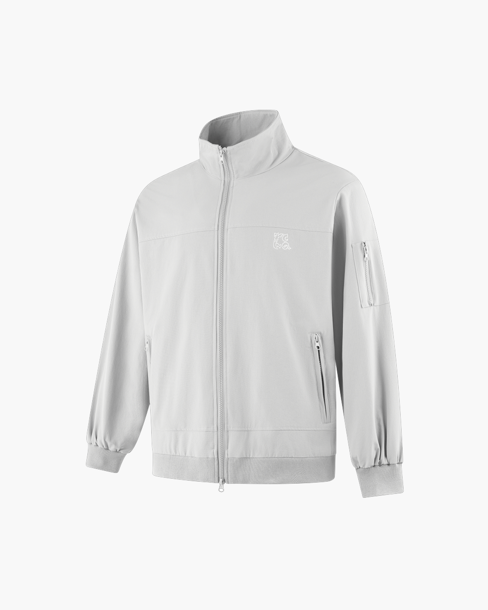 Embroidery Relaxed Zip Jacket