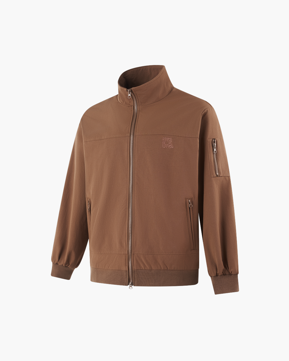 Embroidery Relaxed Zip Jacket