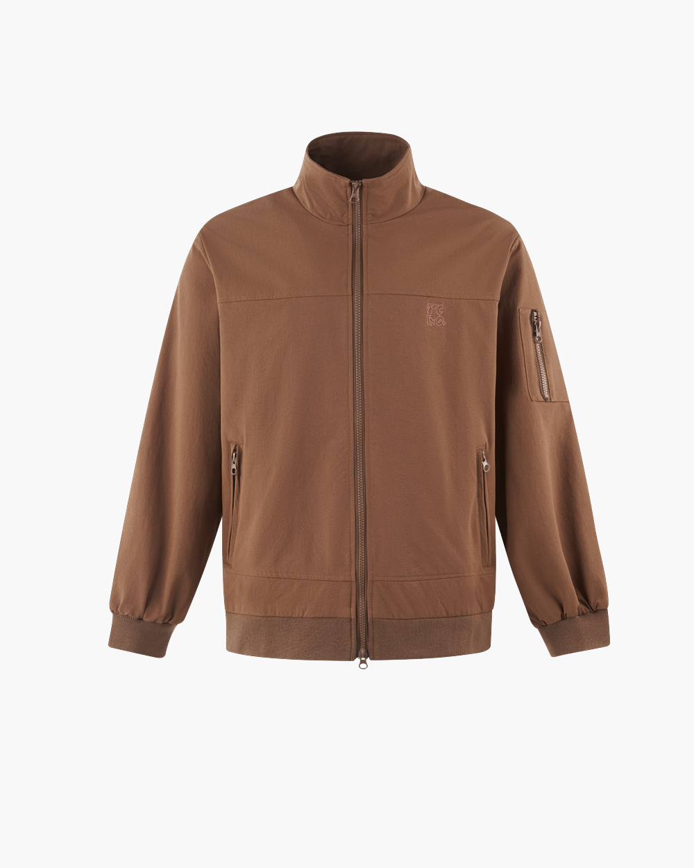 Embroidery Relaxed Zip Jacket