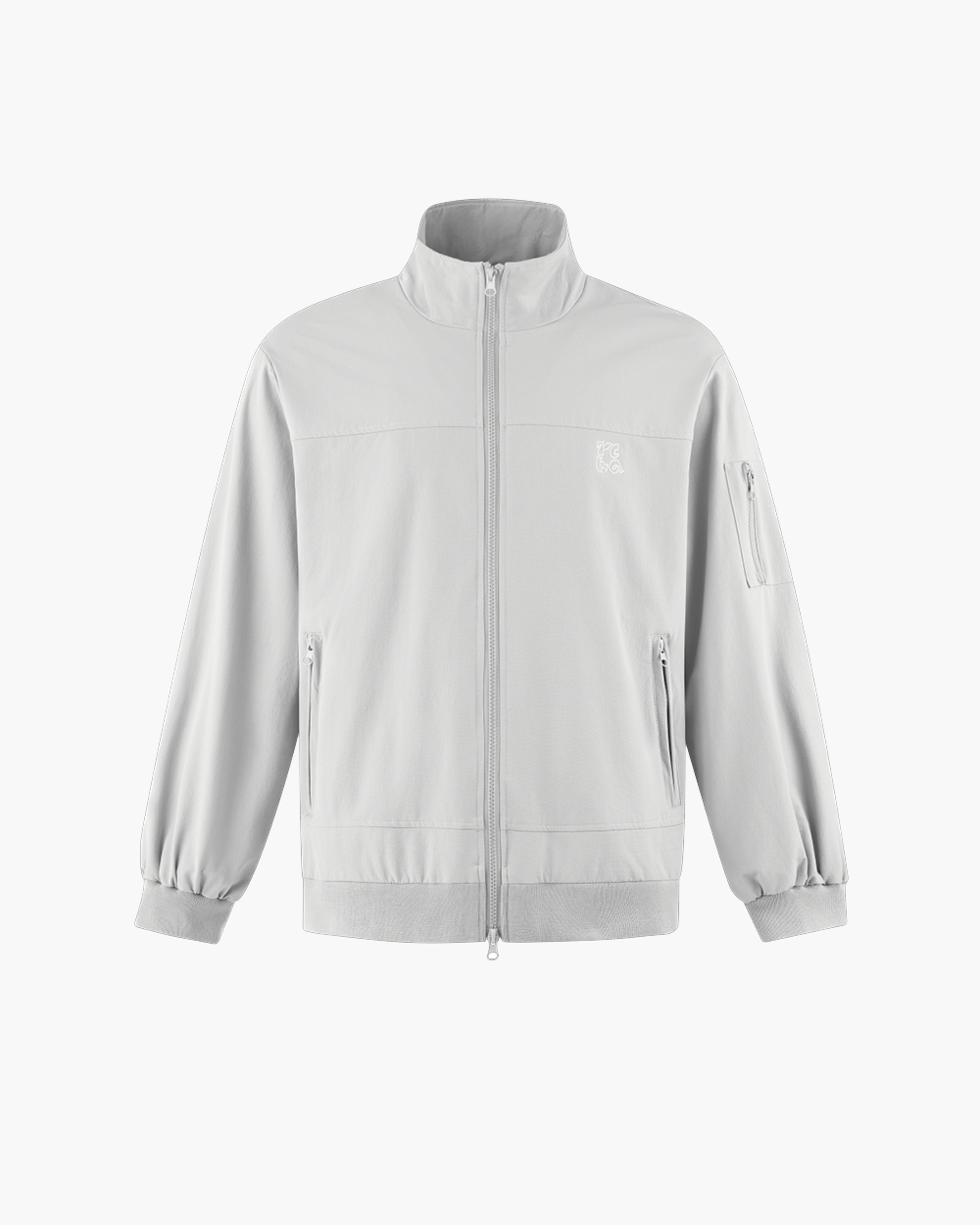 Embroidery Relaxed Zip Jacket