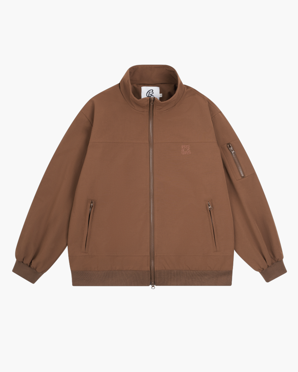 Embroidery Relaxed Zip Jacket