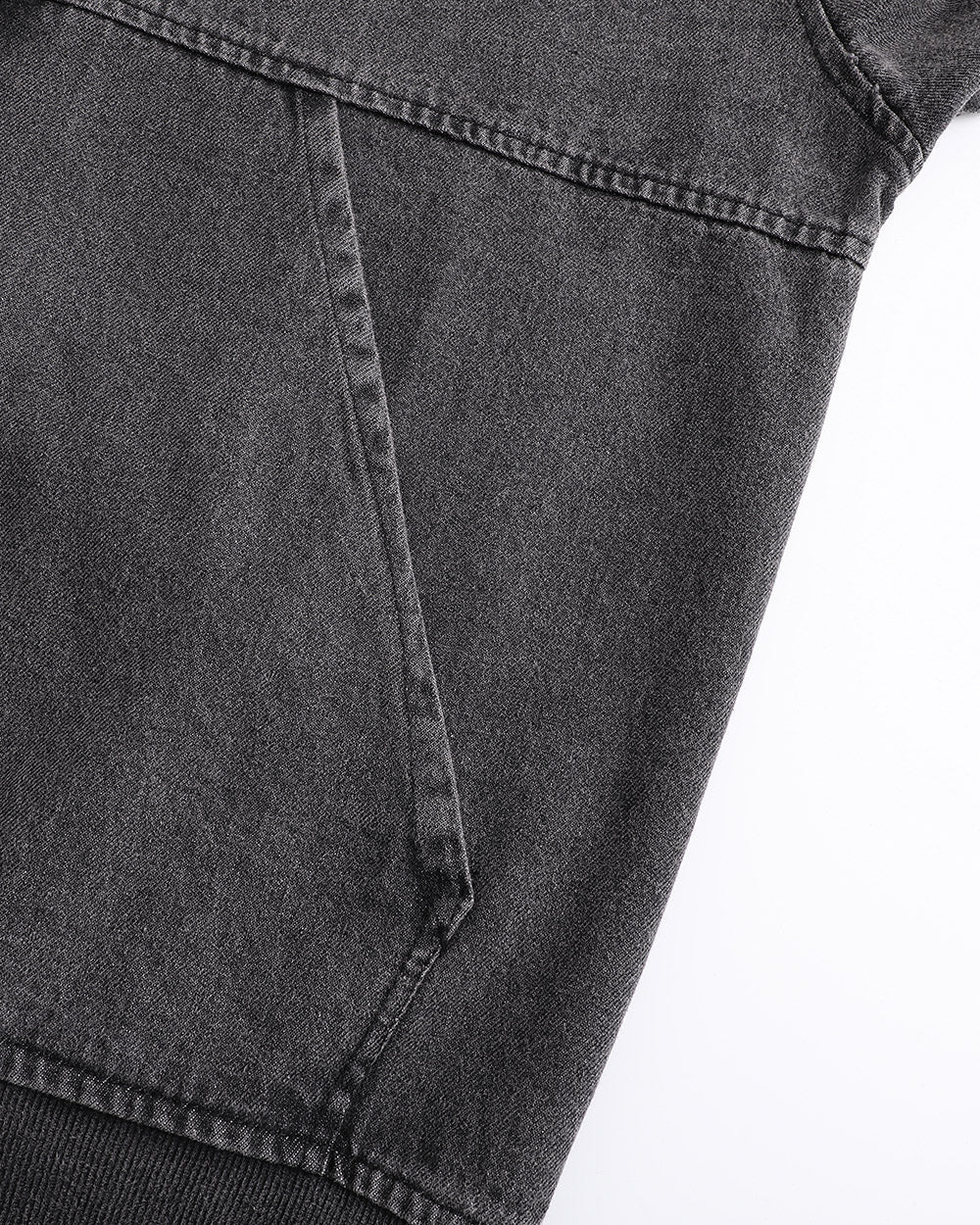 Washed Hooded Denim Jacket