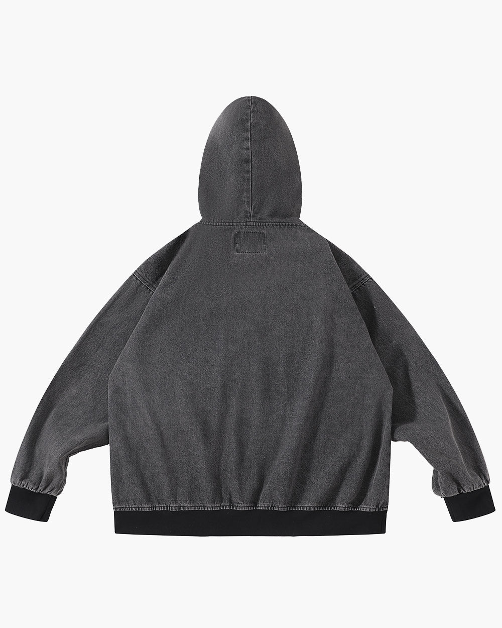 Washed Hooded Denim Jacket