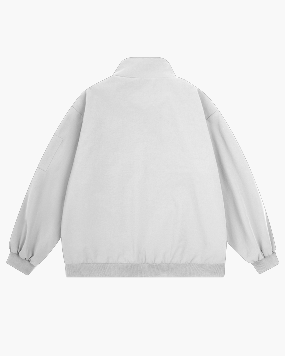 Embroidery Relaxed Zip Jacket