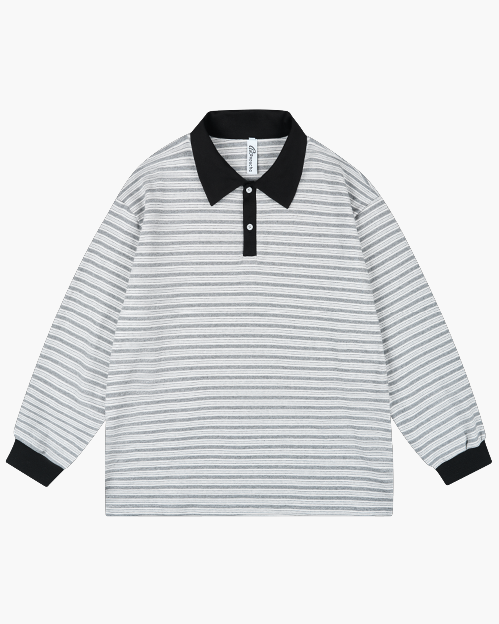 300G Stripe Long Sleeve Polo