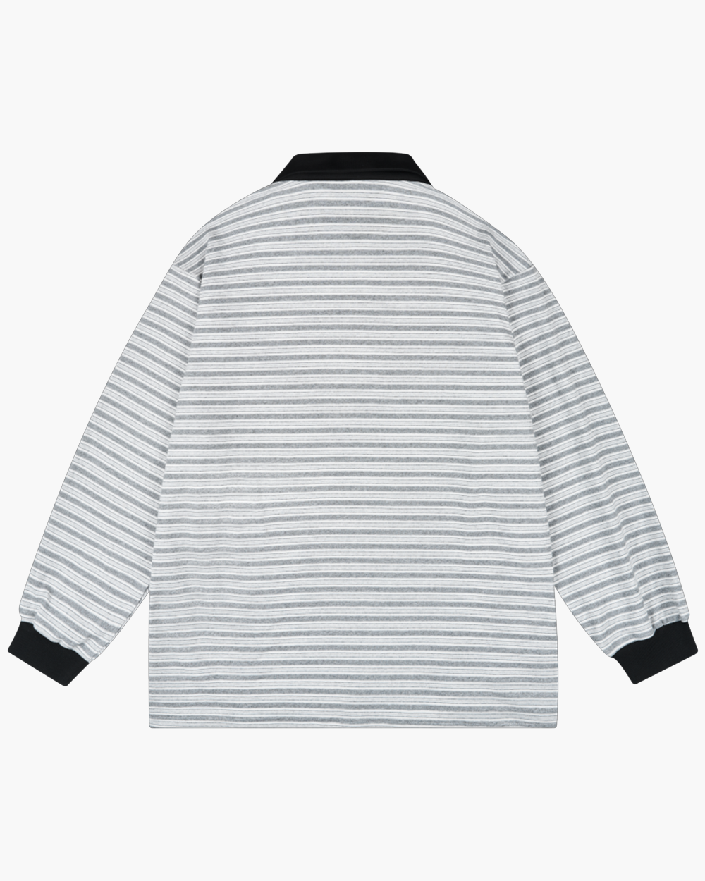 300G Stripe Long Sleeve Polo